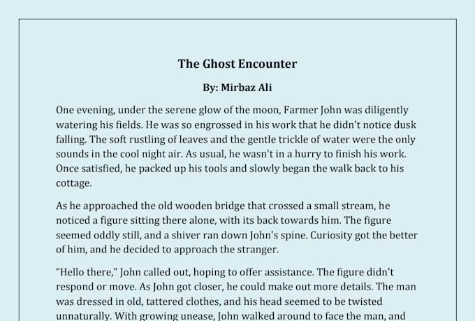 write scary stories, horror stories, ghost stories for your youtube videos